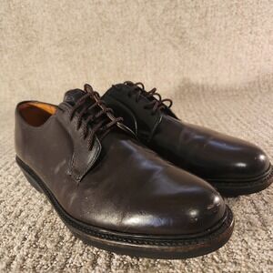 Mens Dress Shoes Size 11 LL Bean Brown Leather Oxford 46190D Lace Up